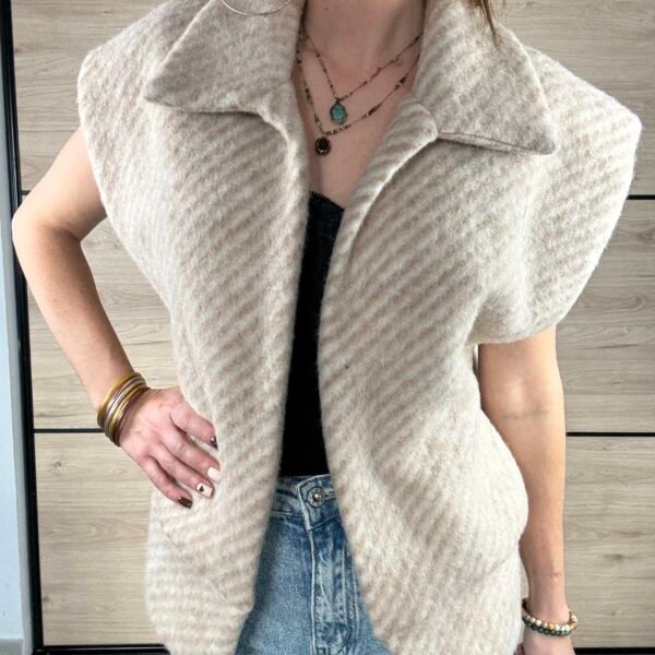 GILET SARAH BEIGE