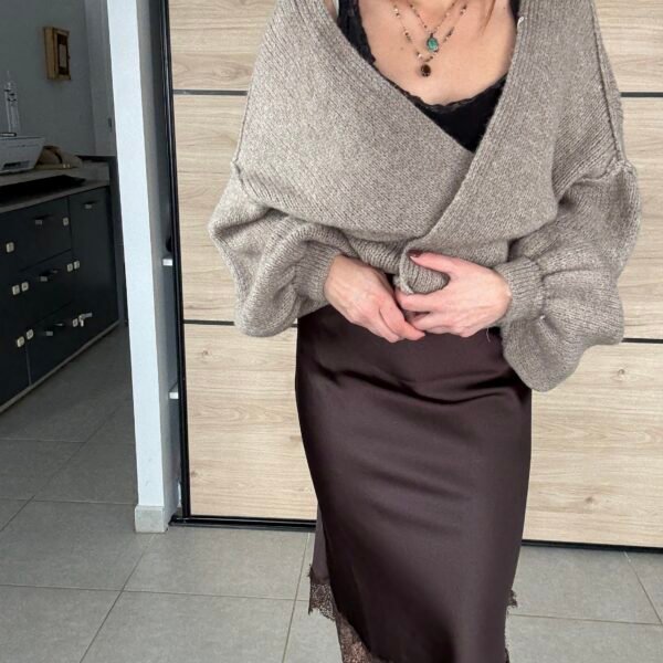 JUPE CRISTINA CHOCOLAT