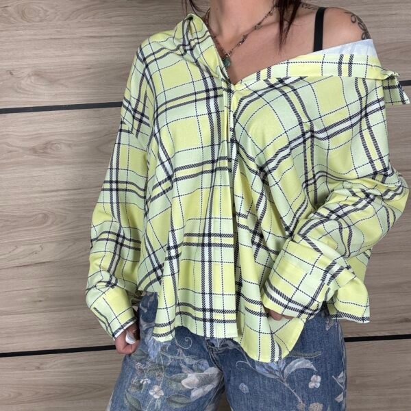 CHEMISE ÉCOSSAISE JAUNE