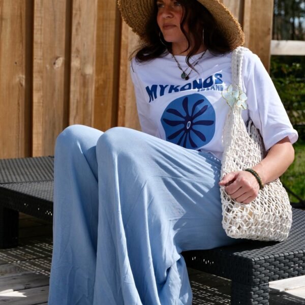 PANTALON FLUIDE BLEU