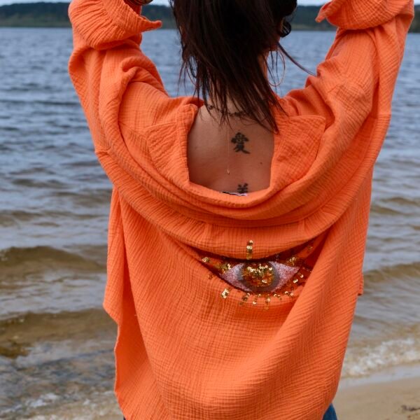 CHEMISE MYSTIC EYE ORANGE