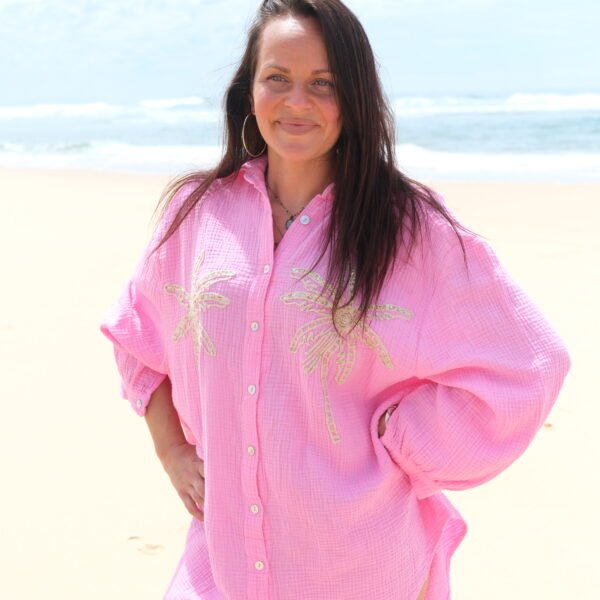 CHEMISE COCOTIER ROSE