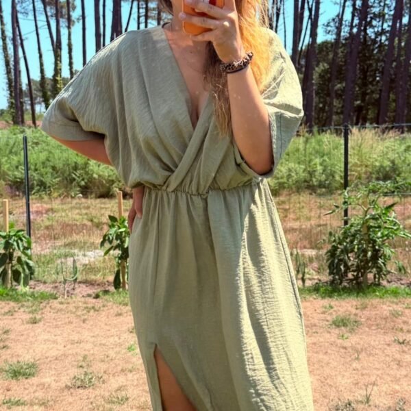 Robe Soléa kaki